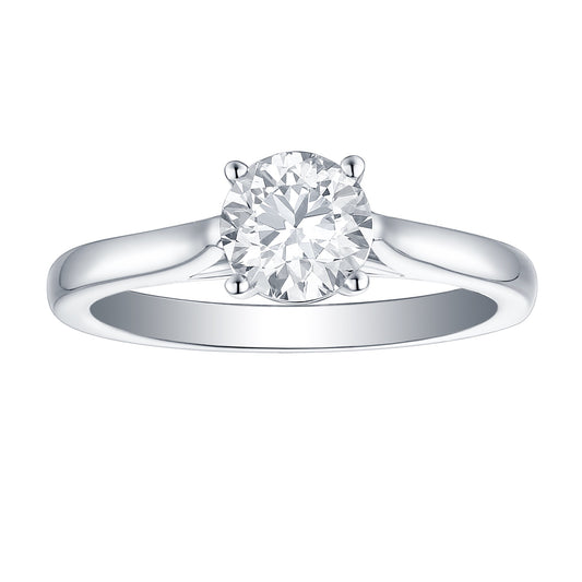 CLEARANCE: 14Kt Gold 1/2 Carat Lab Grown diamond solitaire ring
