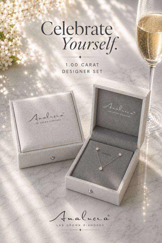 Designer Set: 1.00 ctw Bundle Studs + Pendant