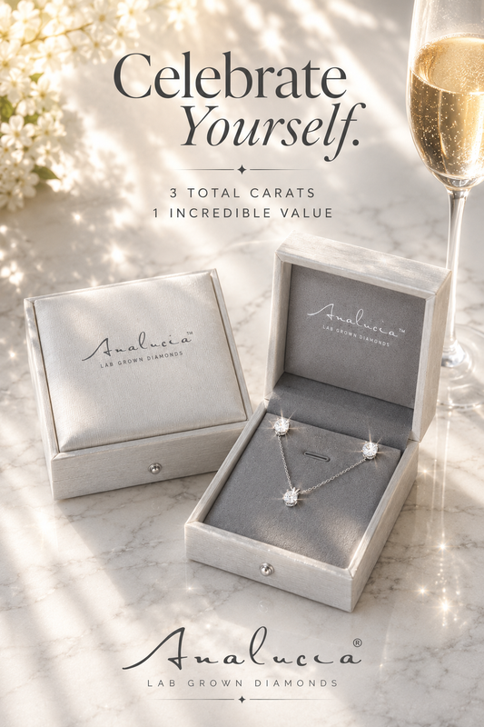 Designer Set: 3.00 Carats Bundle Studs + Pendant