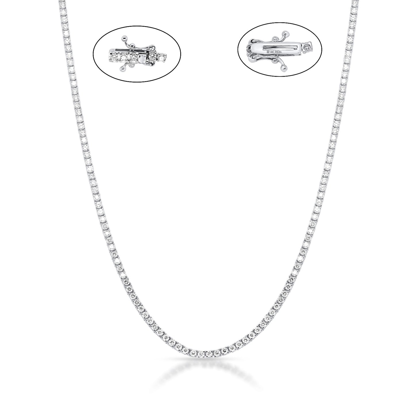 NEW! 3.00 ctw Lab Grown Diamond Tennis Necklace