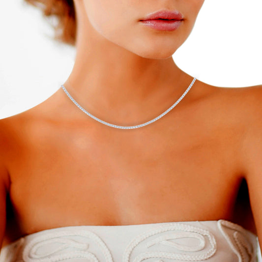 NEW! 3.00 ctw Lab Grown Diamond Tennis Necklace