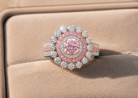 NEW: "The Siren" 6.00 ctw Pink Diamond 14K Ring