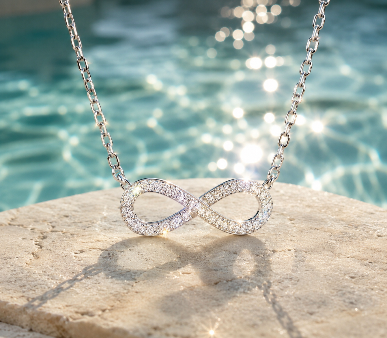 NEW: Infinity Necklace 0.23 ctw