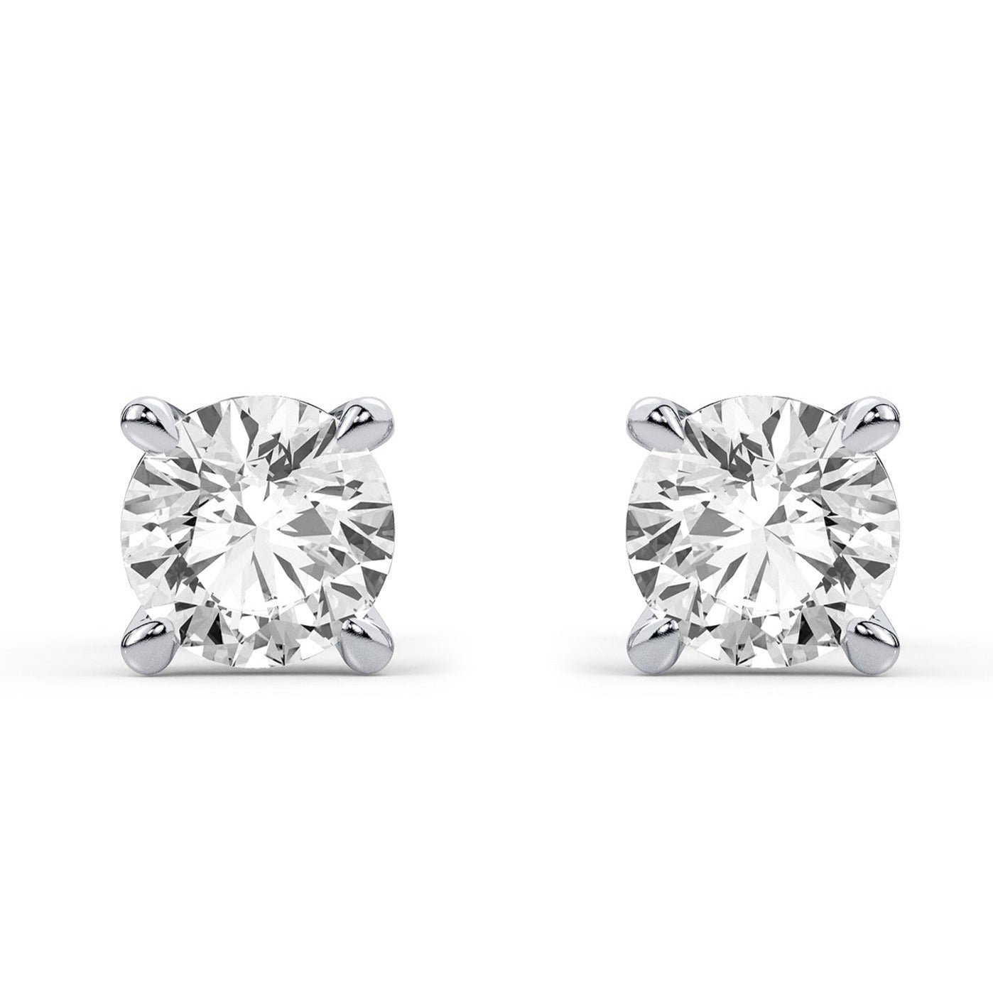 0.25 ctw Mini Diamond Studs - 14Kt White Gold