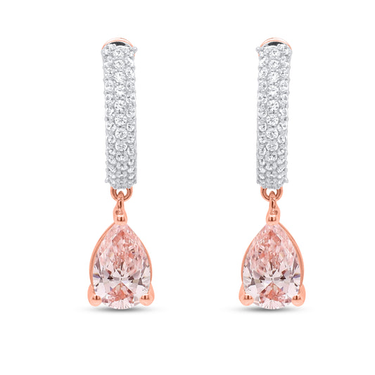 NEW: "The Muse" 2.50 ctw Lab Pink Diamond Earrings 14K