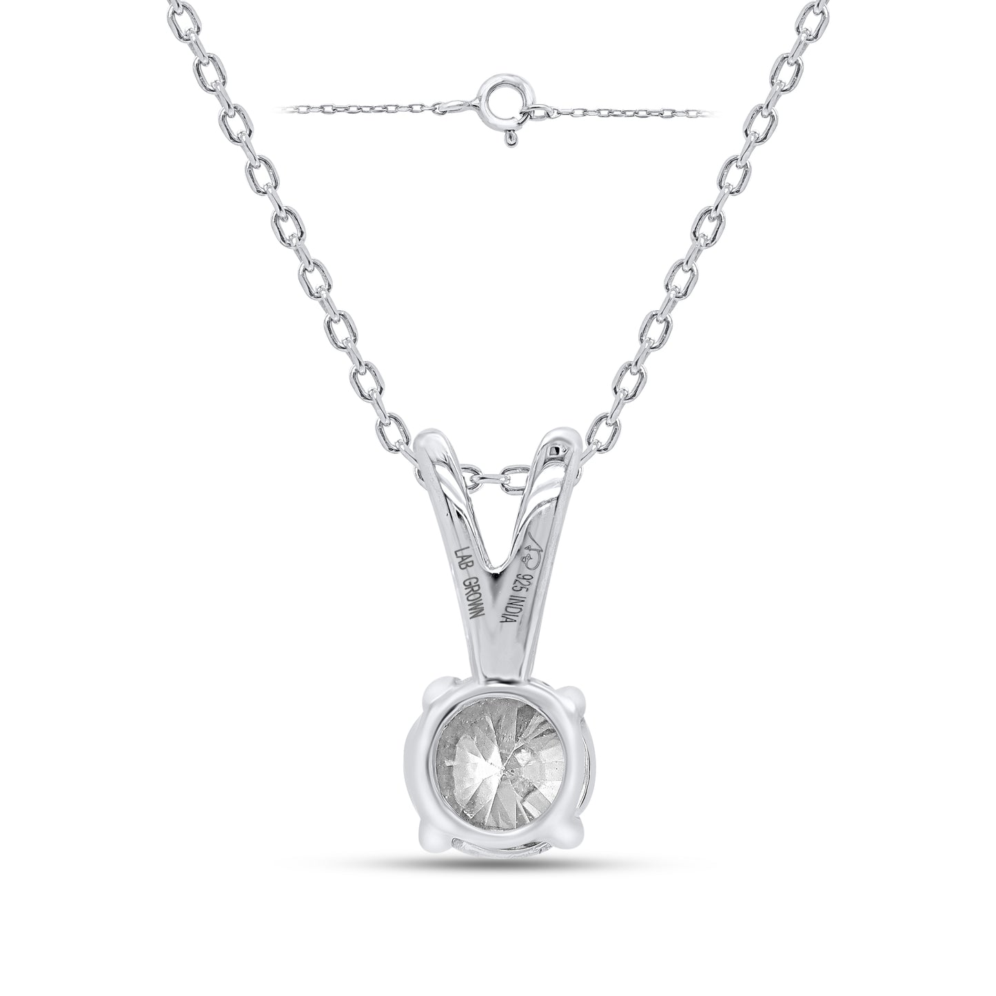 Diamond Solitaire Pendant 0.50Ct