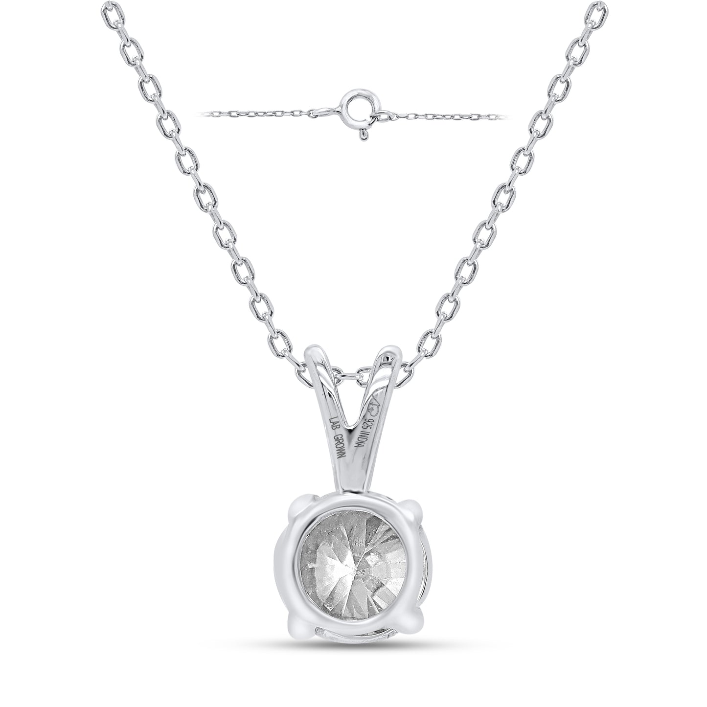 Diamond Solitaire Pendant 0.75Ct