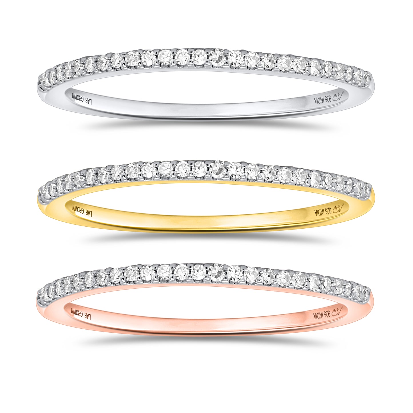 Trinity Lab Grown Diamond Ring Set