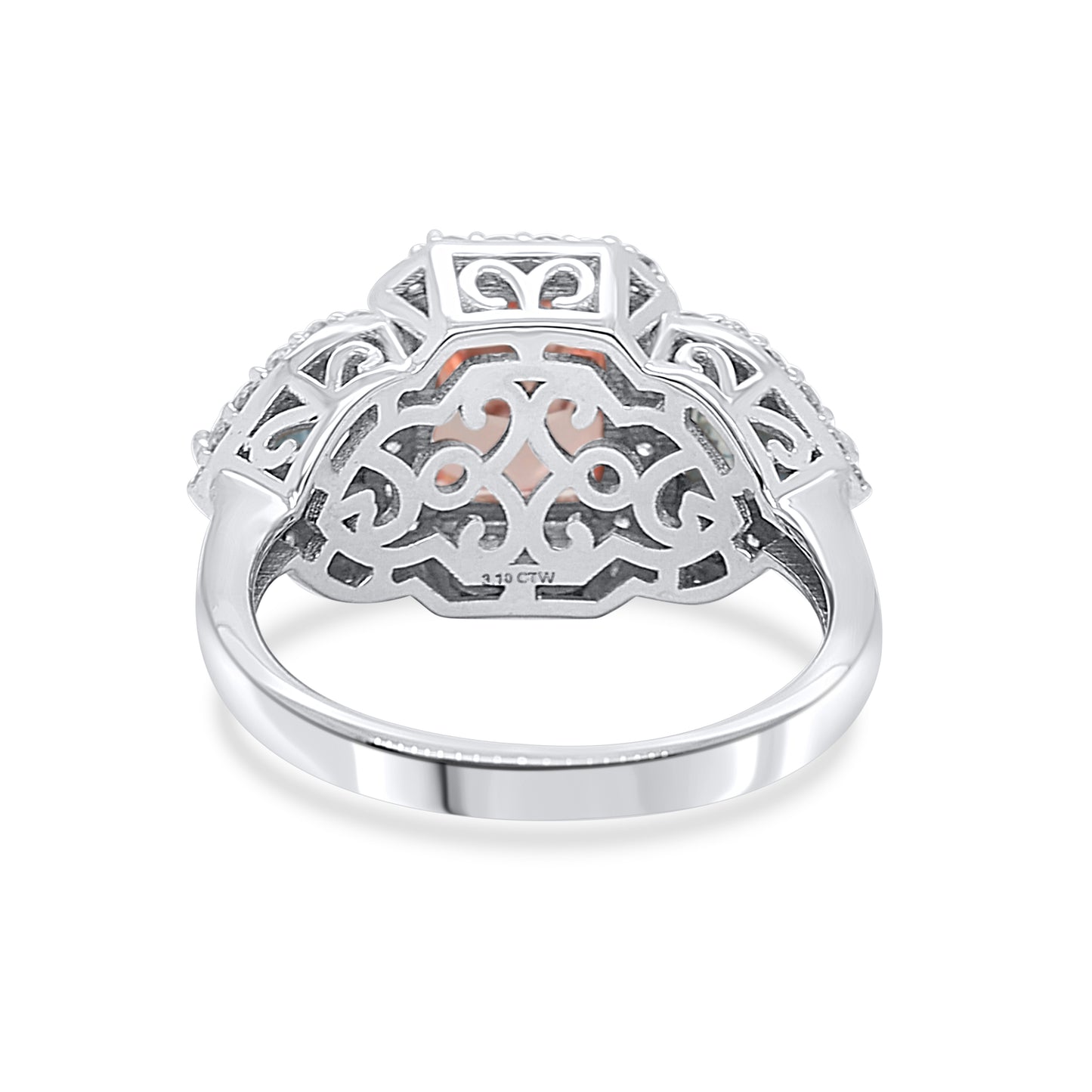 THALIA: Pink & Blue Diamond 3.55 ctw 14Kt ring