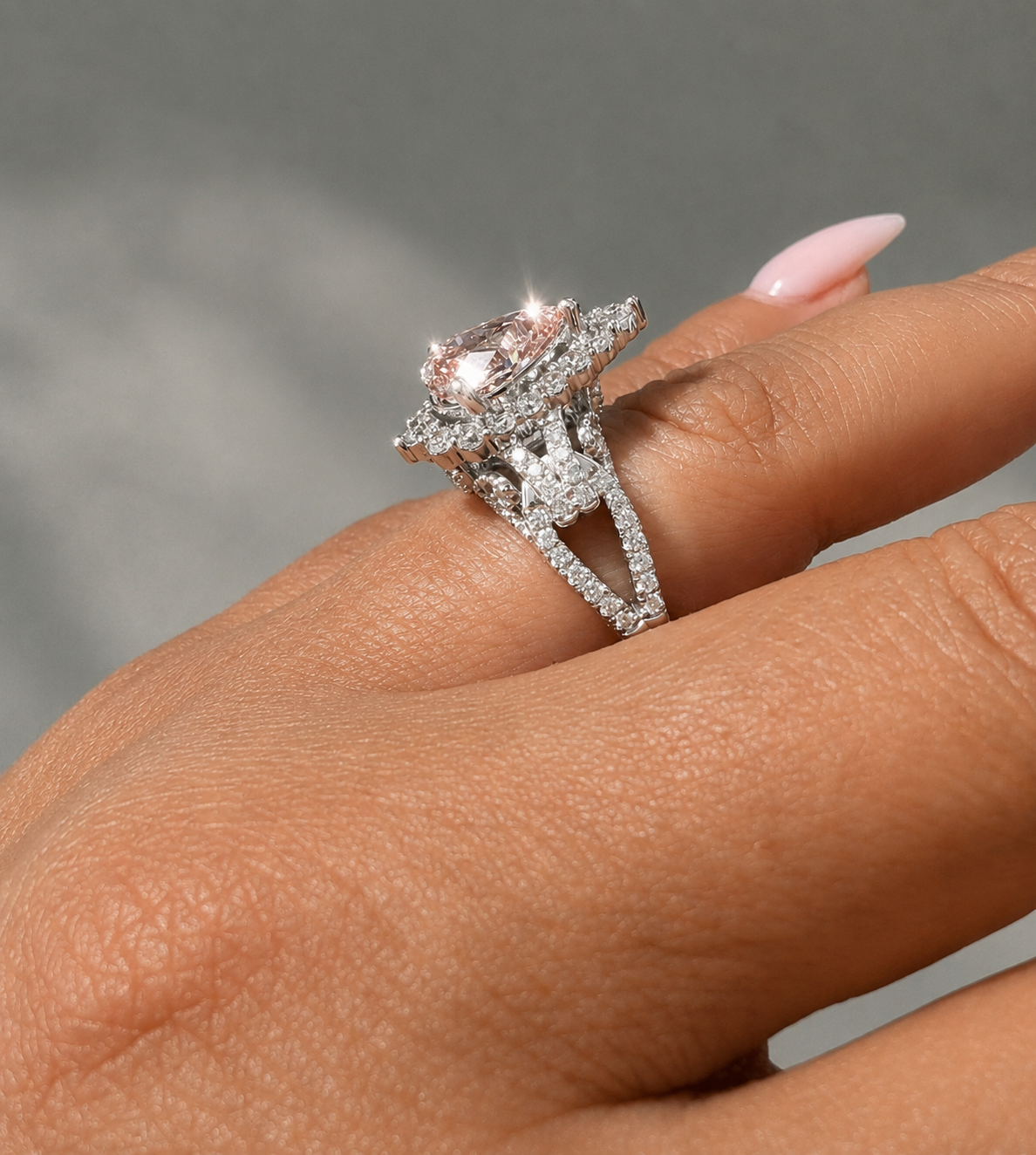 NEW: Divine Muse Fancy Pink Pear Shape 3.11 ctw