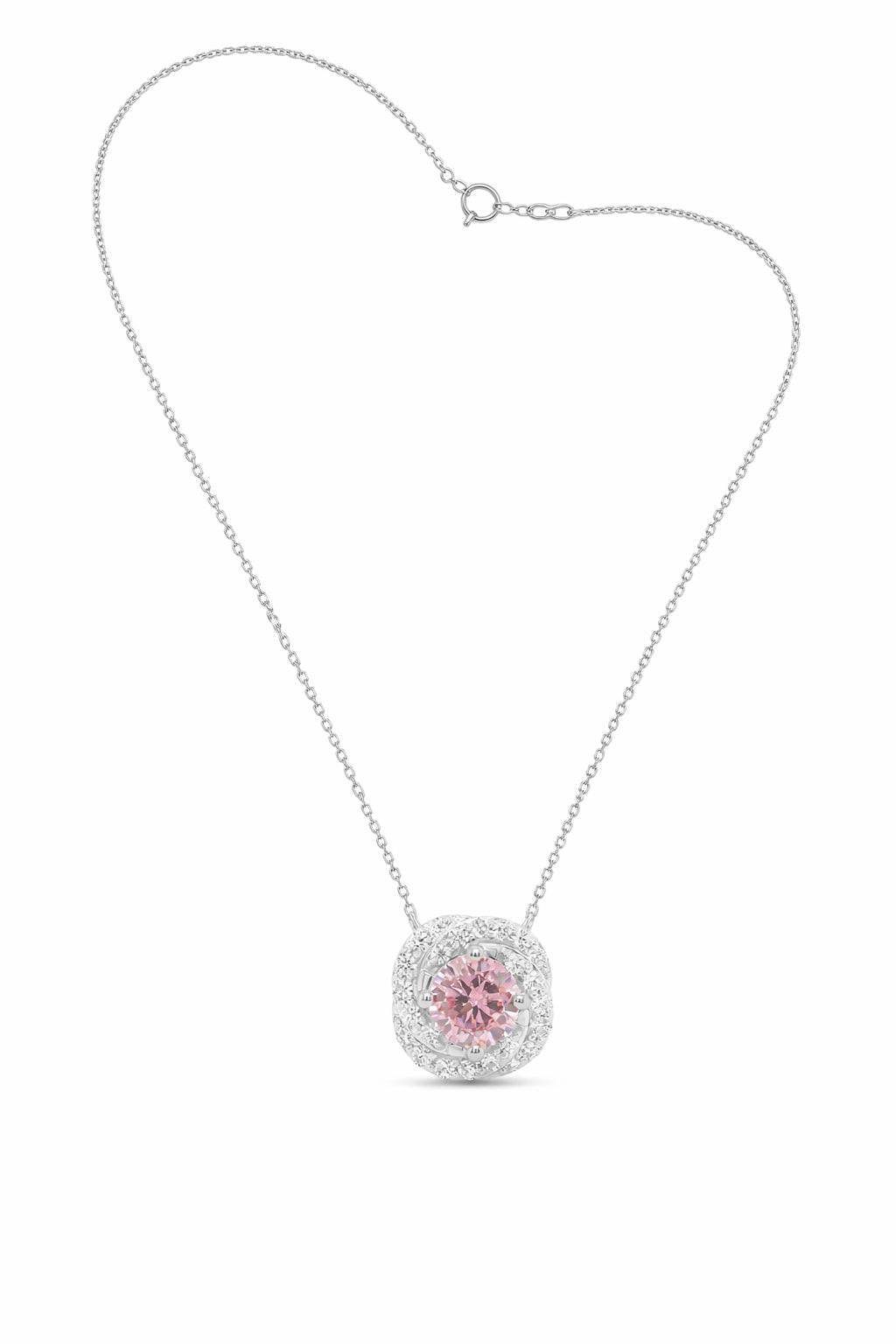 NEW: 'Stellar Rose" Lab Pink Diamond Pendant 1.75 ctw