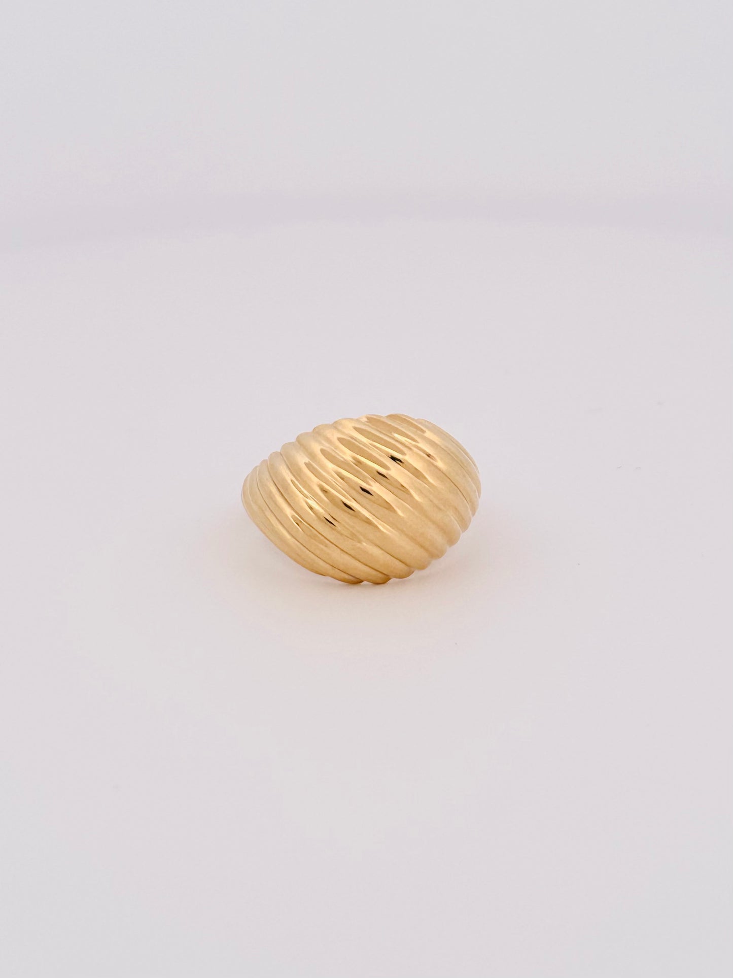 Golden Goddess - 18K Yellow Gold Dome Ring