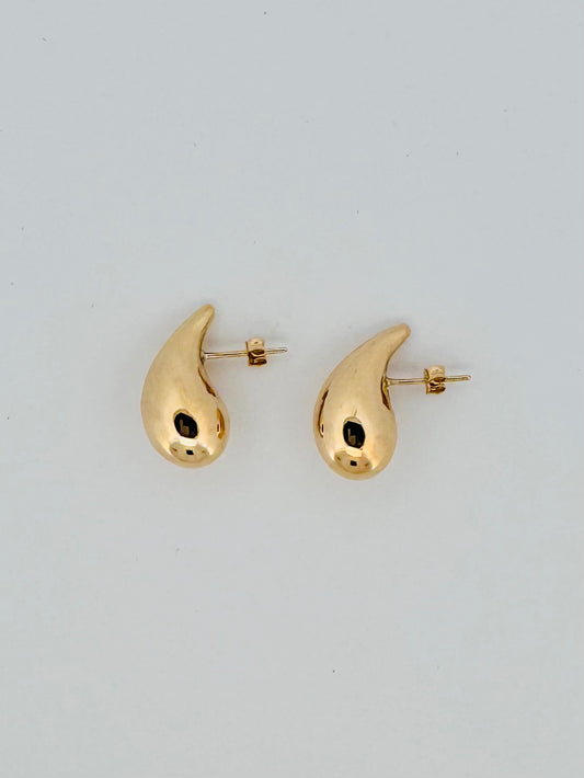 Golden Goddess - 18K Yellow Gold Dome earrings