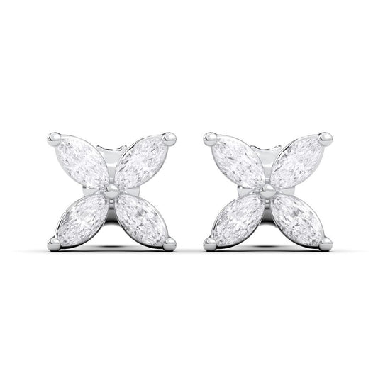 NEW: "Marquesa" 2.19 ctw marquise cut 14Kt earrings