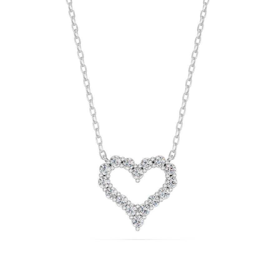 NEW: "Amora" heart diamond pendant 0.50 ctw