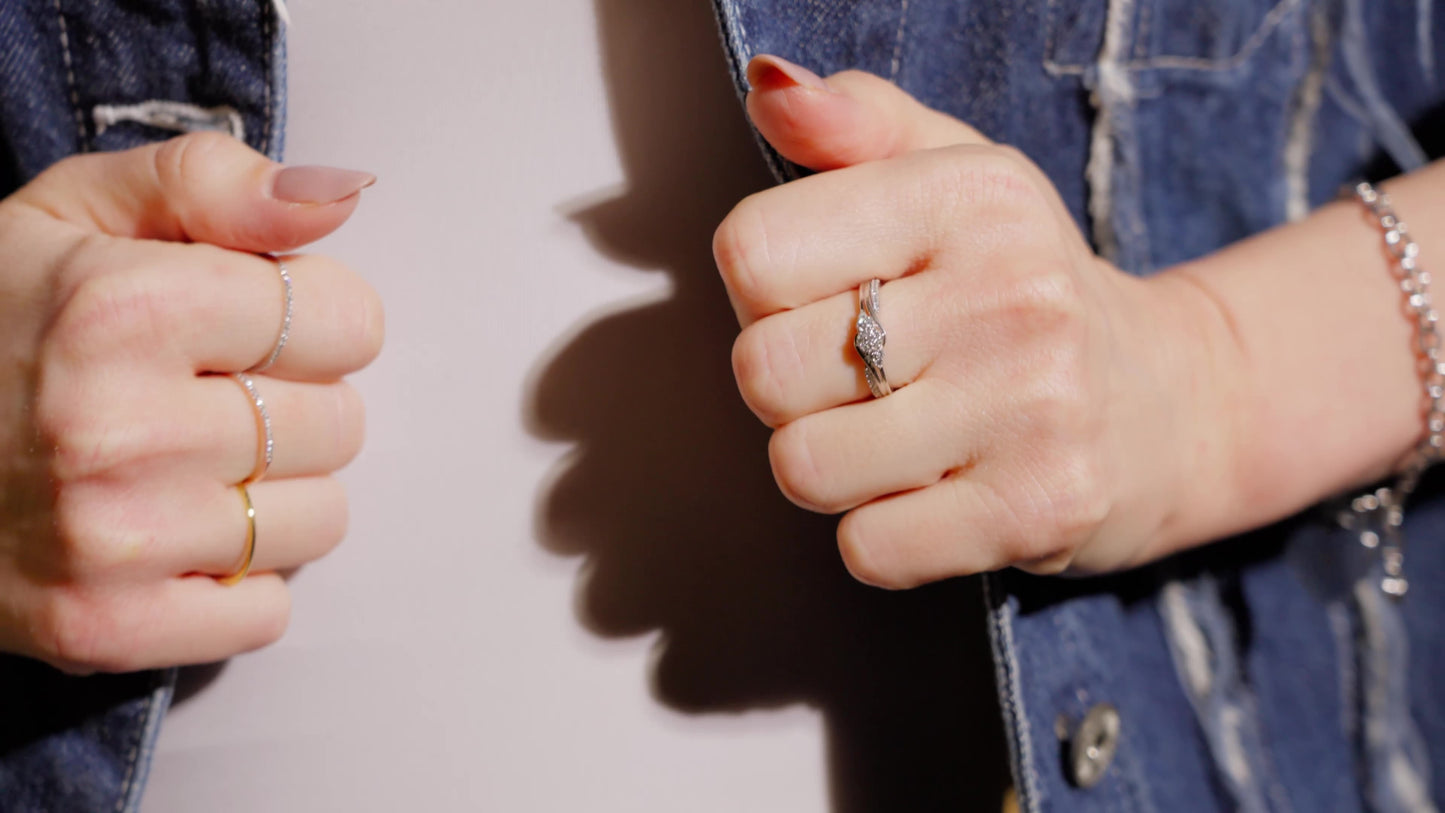 Trinity Lab Grown Diamond Ring Set