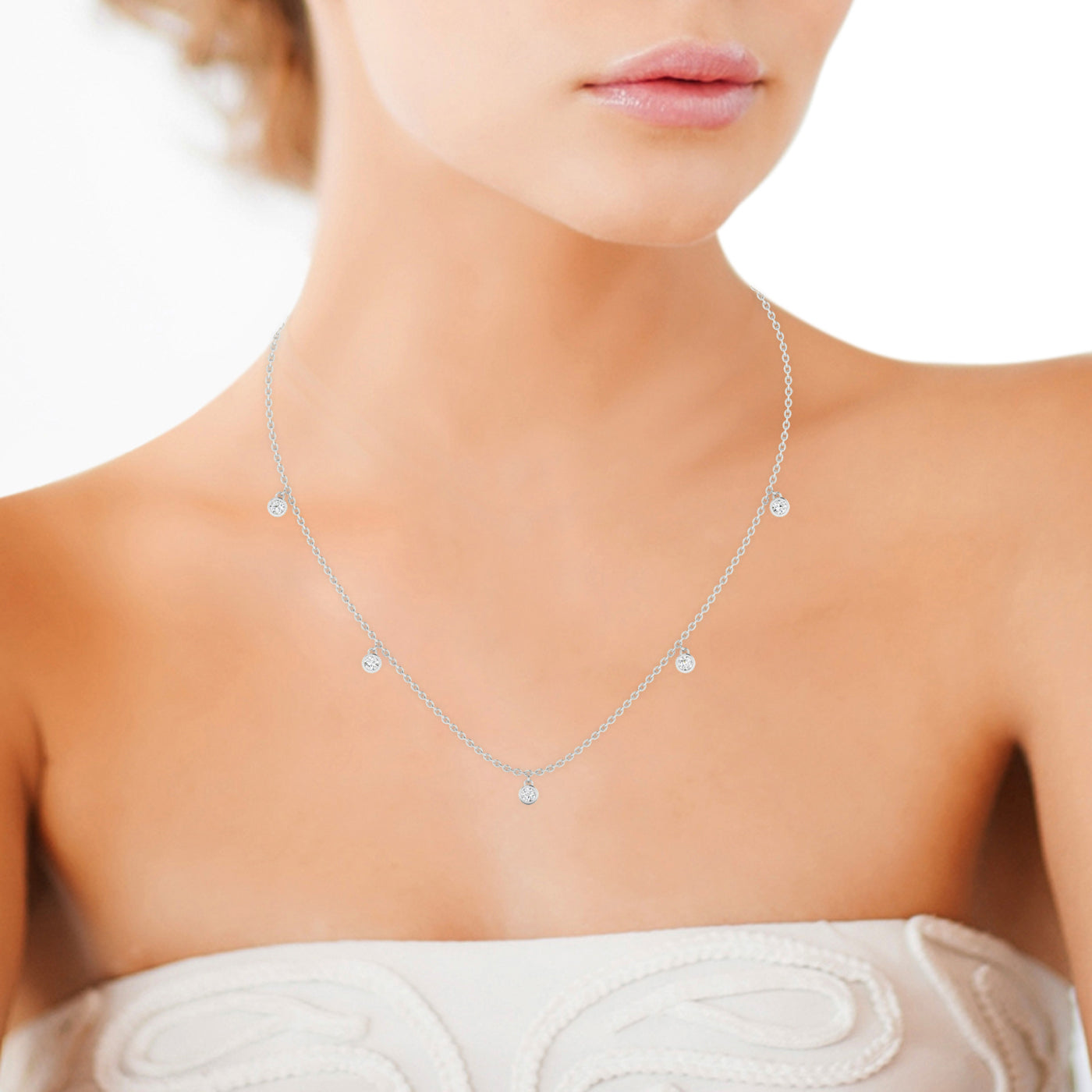 ALLURE Lab Grown Diamond Station Necklace