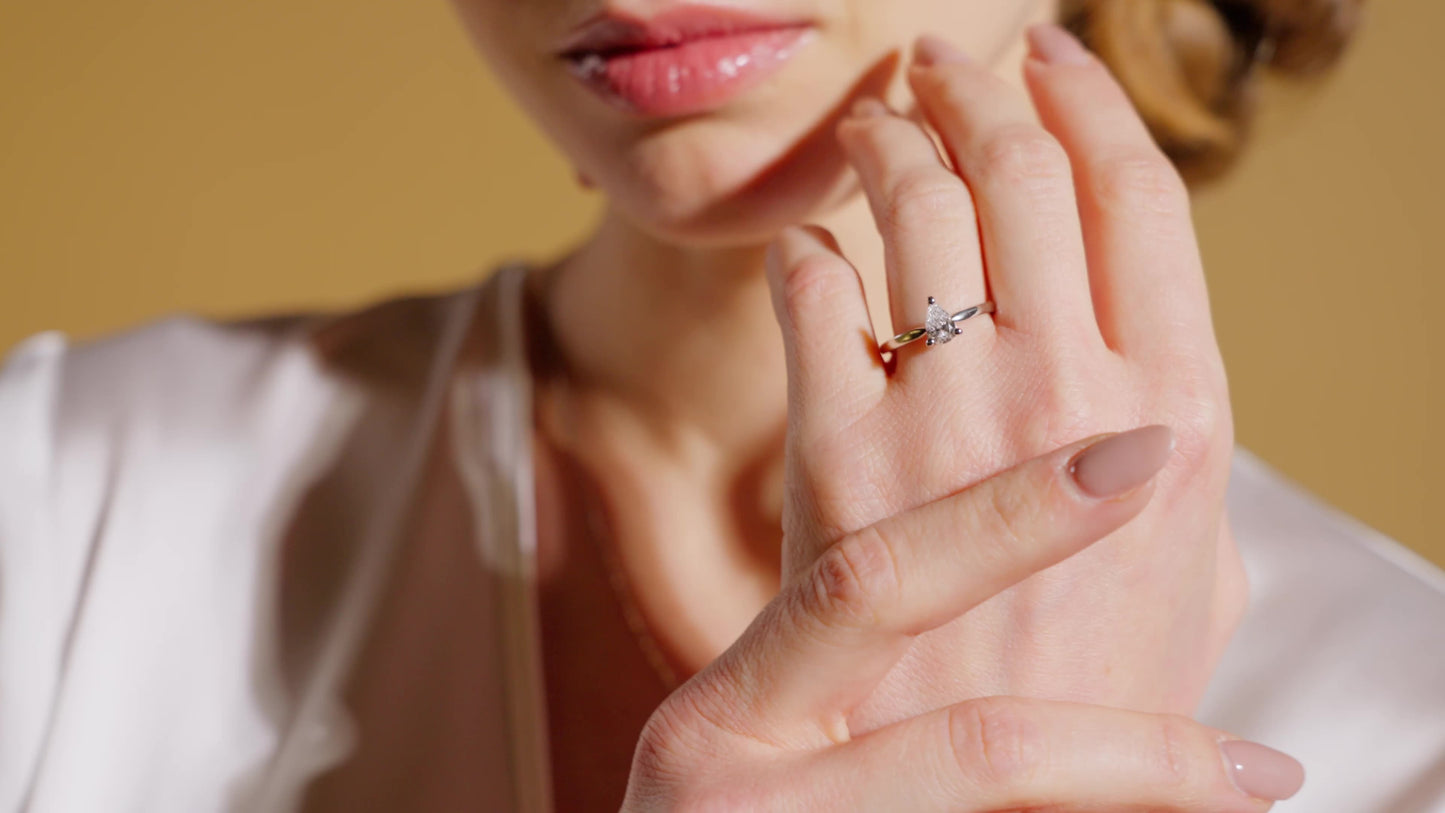 "Duchess" Fancy Pear Shape Cut Solitaire Diamond