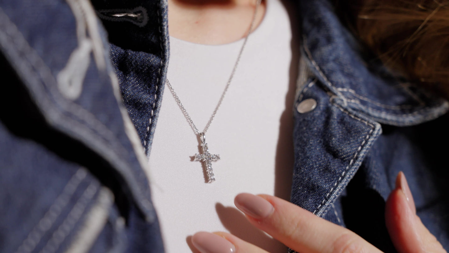 "The Bella Cruz" Diamond Cross Pendant