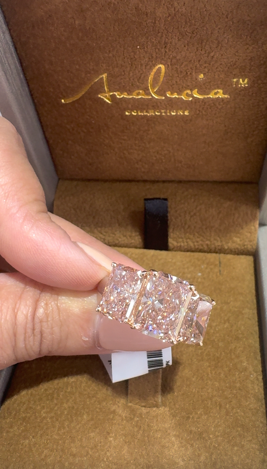 NEW: "The Empress" 9.20 ctw Lab Pink Diamond Ring