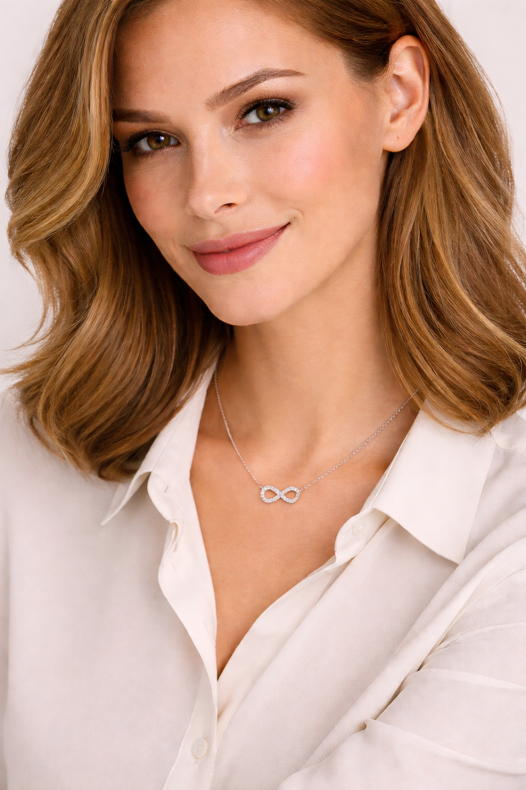 NEW: Infinity Necklace 0.23 ctw