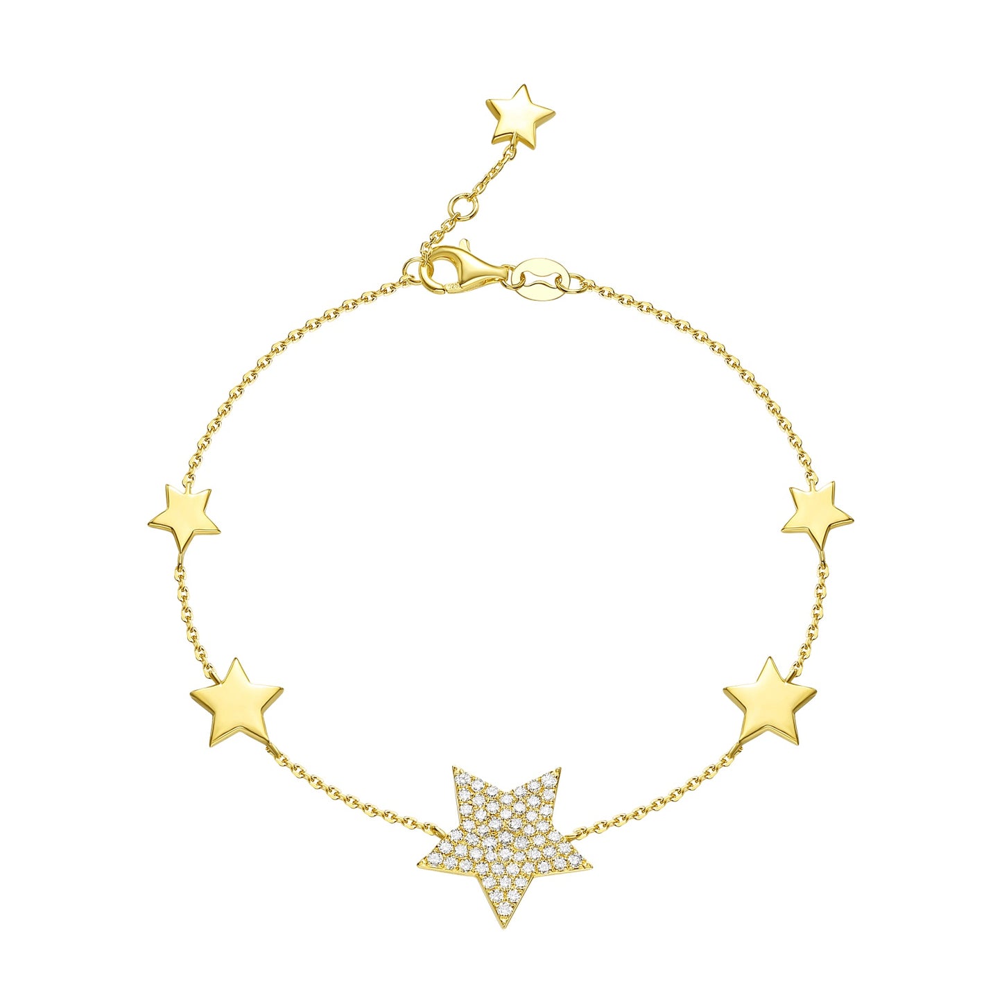 "Lucky Star" Lab Grown Diamond Bracelet