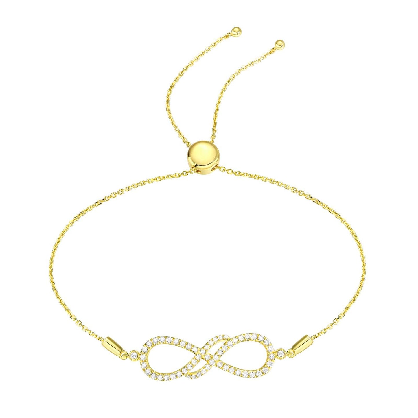 Limitless Collection Lab Grown Diamond Bracelet Bracelet Analucia Beltran Diamonds 14 kt yellow gold plated