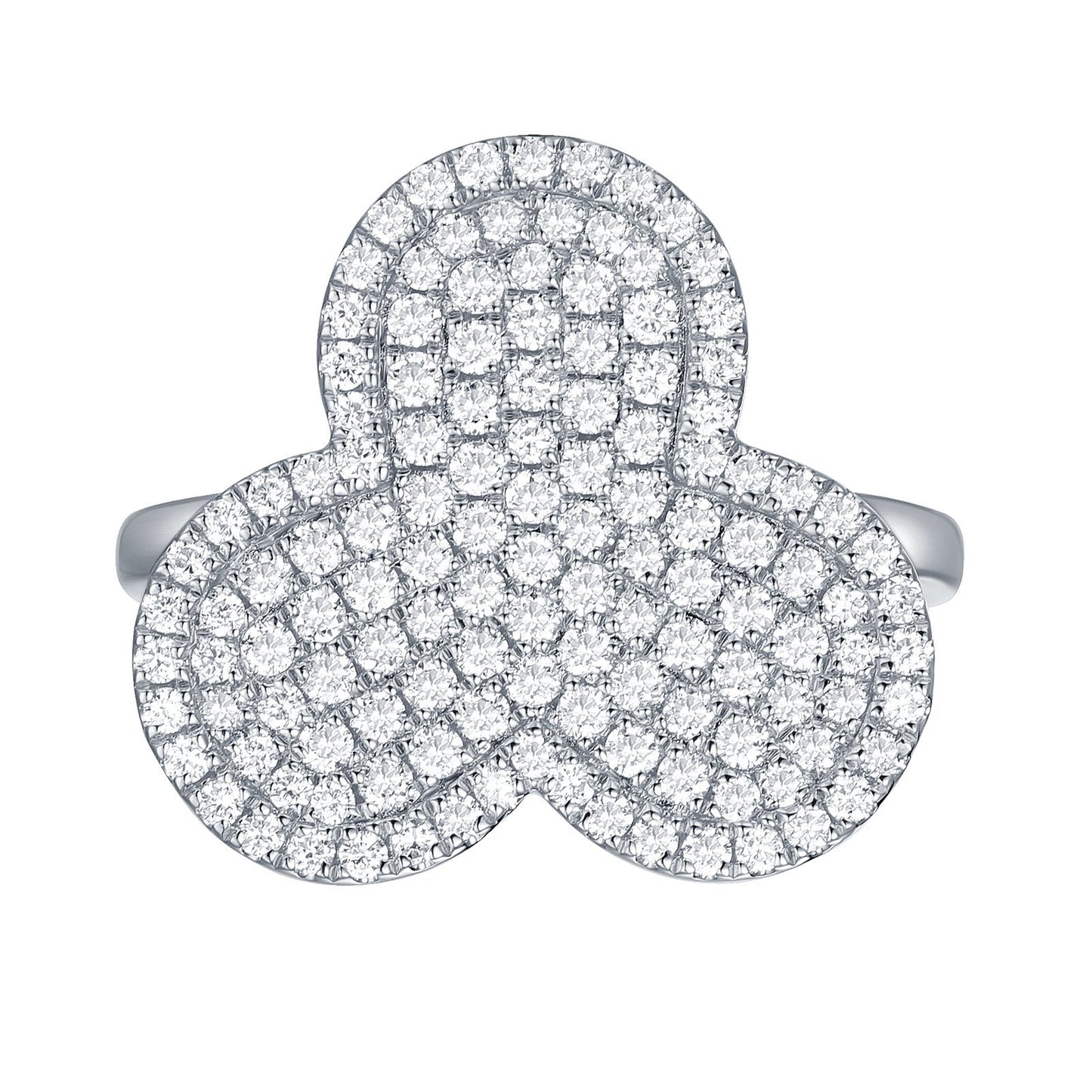 Love Collection Lab Grown Diamond Ring Analucia Beltran Diamonds Rhodium