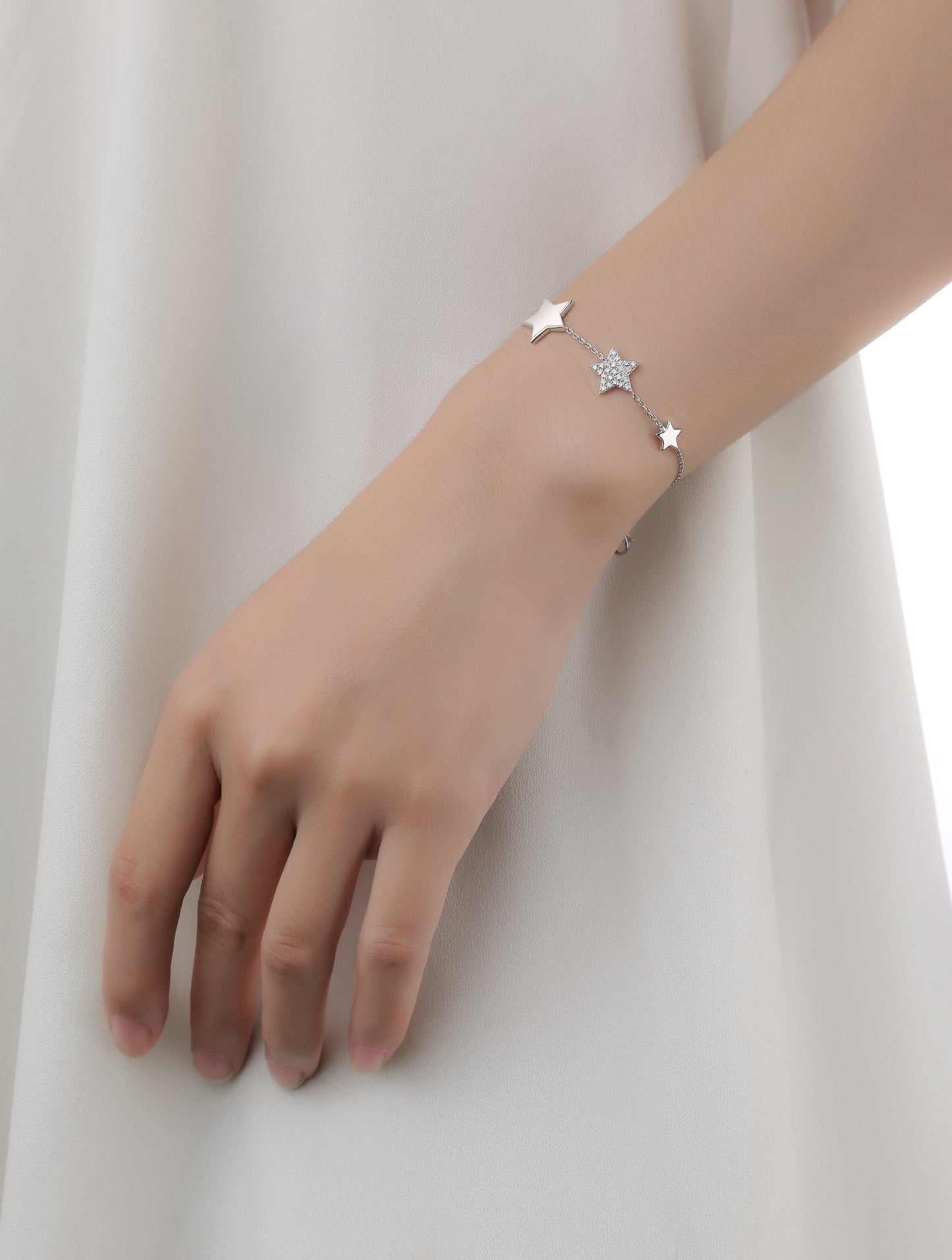 "Lucky Stars" Silver Bracelet Bracelet Analucia Beltran Diamonds