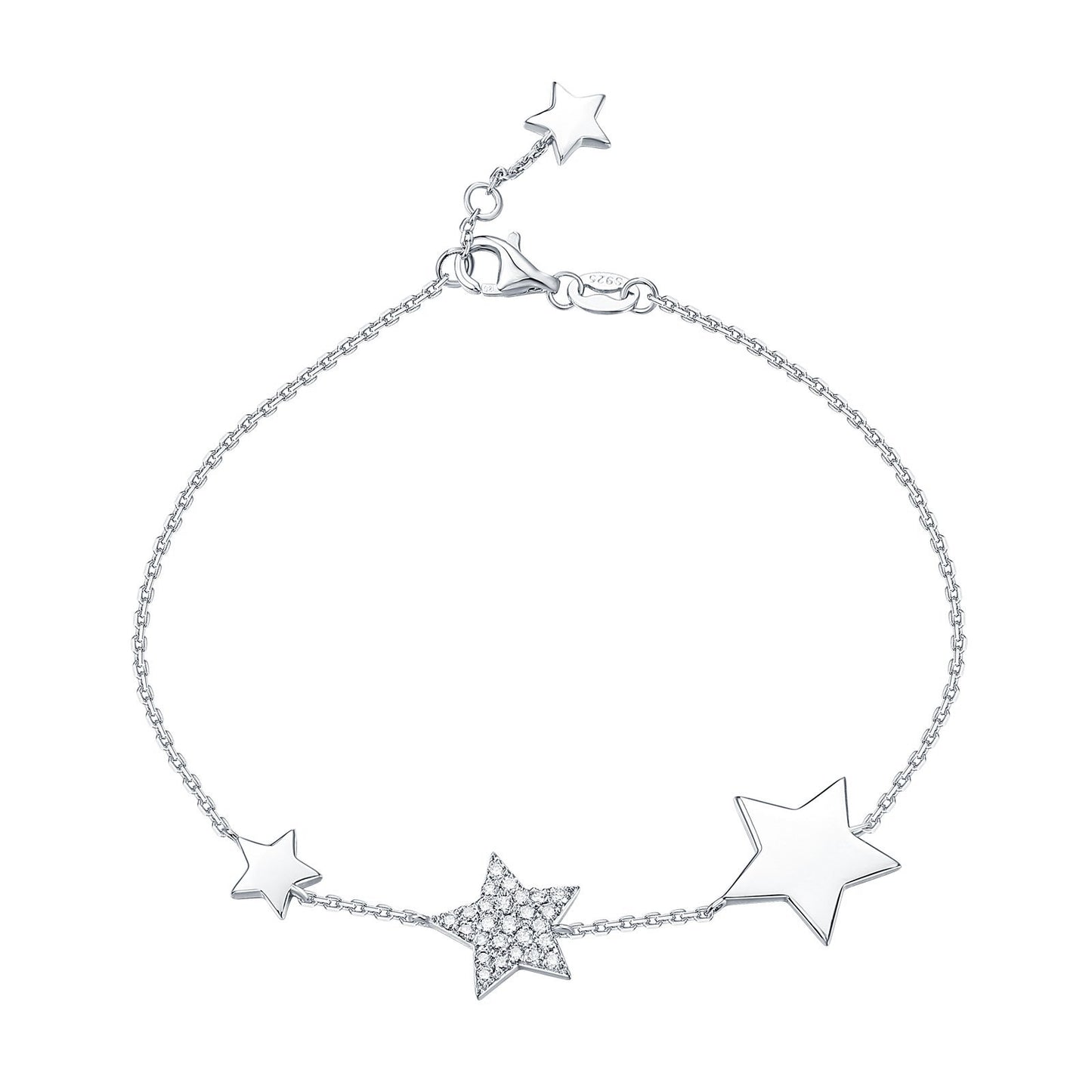"Lucky Stars" Silver Bracelet Bracelet Analucia Beltran Diamonds