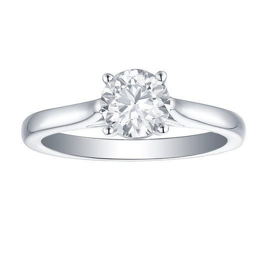14K White Gold 0.50 carat Solitaire ring