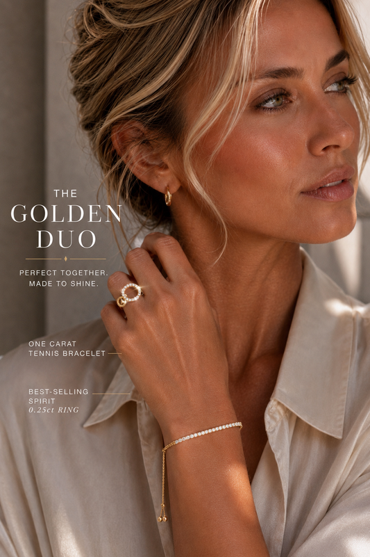 NEW: The Golden Duo 1.25 ctw Ring & Bracelet