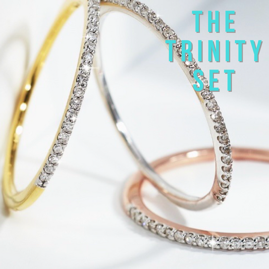 BUNDLE: Trinity Lab Grown Diamond Ring Set