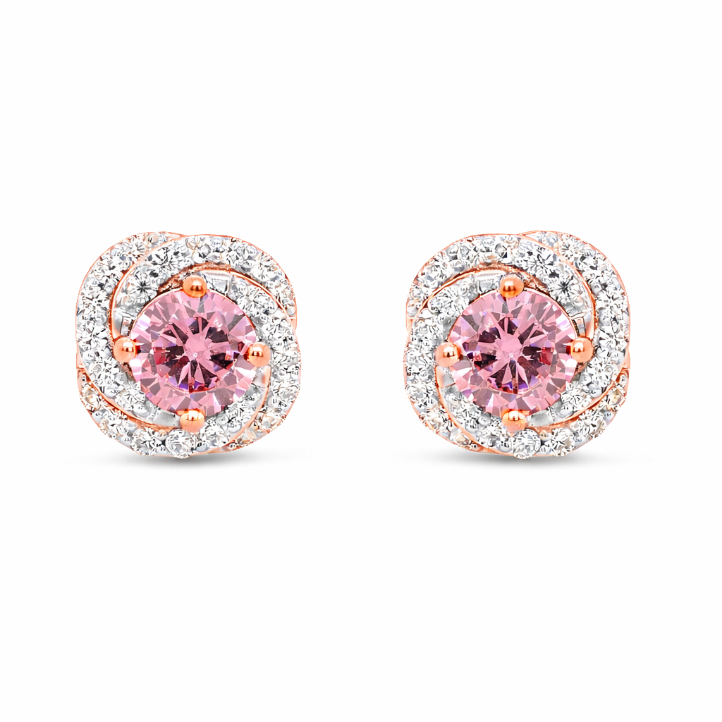 NEW: "Stellar Rose" 1.50 ctw Lab Pink Diamond Studs 14K