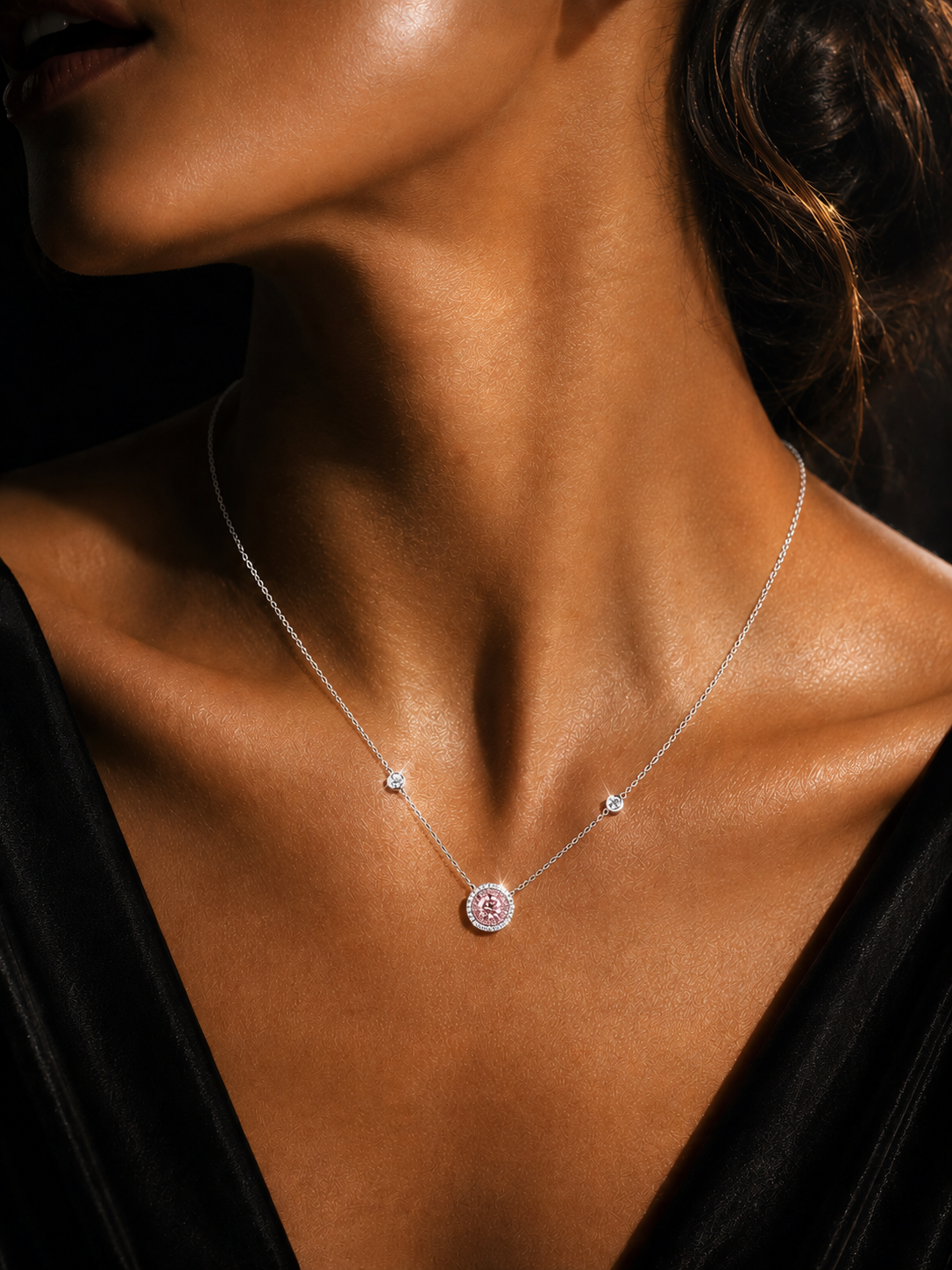 NEW: "The Chanteuse" Pink Diamond 2.40 ctw Pendant 14K