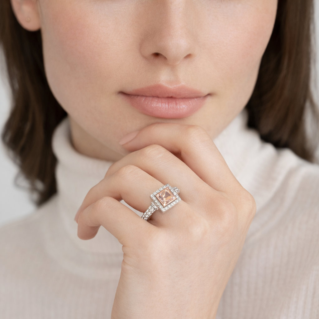 NEW: Blush Princess 2.75 ctw Lab Pink Damond Ring