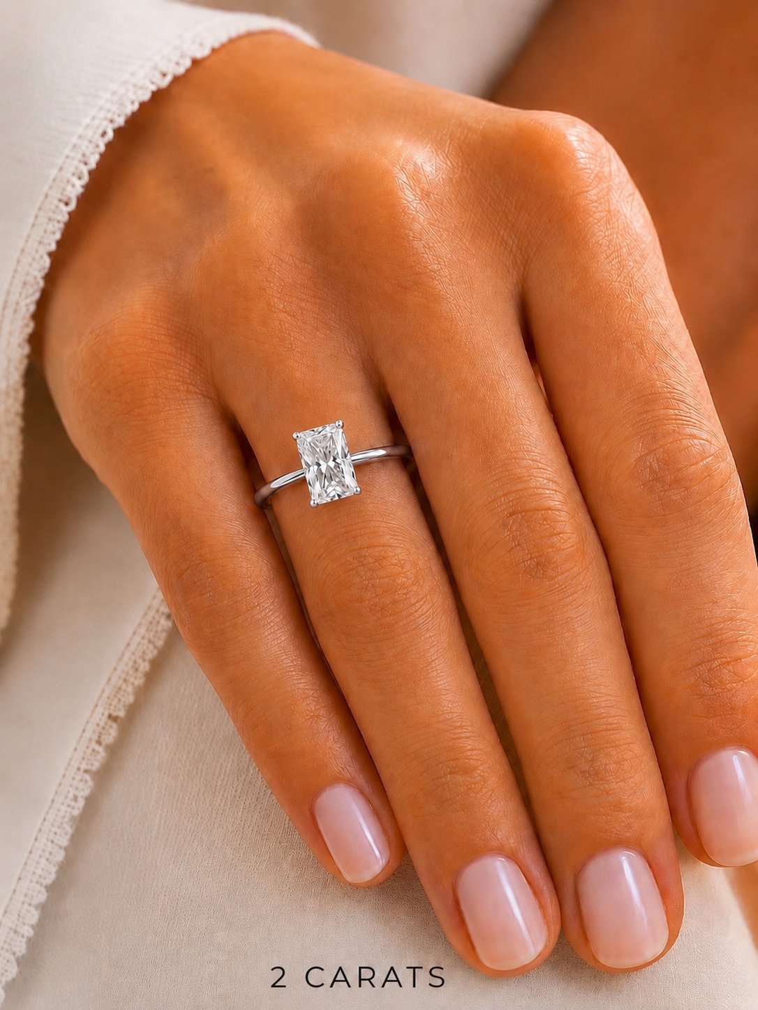 NEW: 2.00 ctw Radiant Cut Solitaire Ring 14K gold