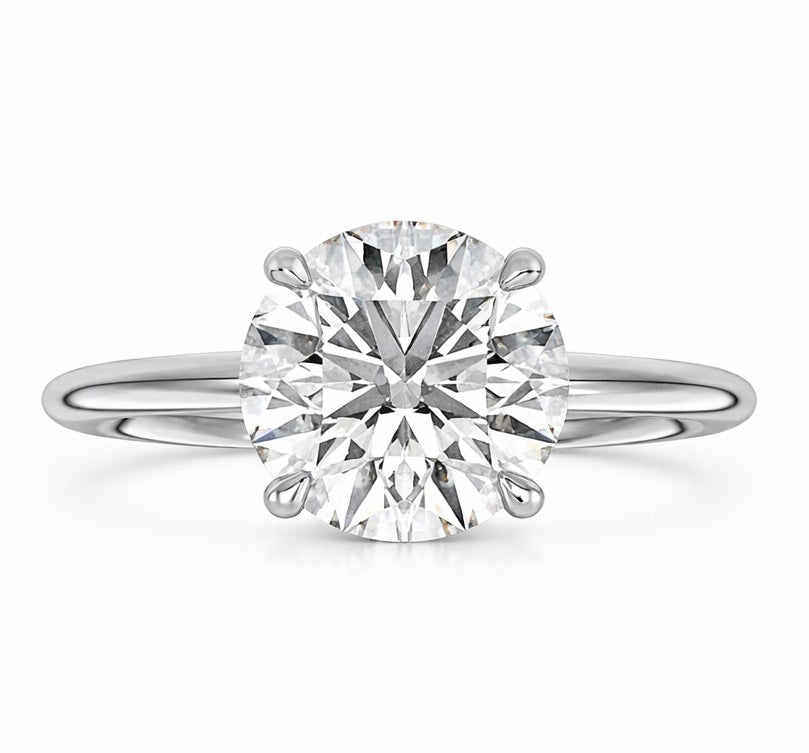 NEW: Engagement Ring 3.00 ctw Solitaire 14K gold ring