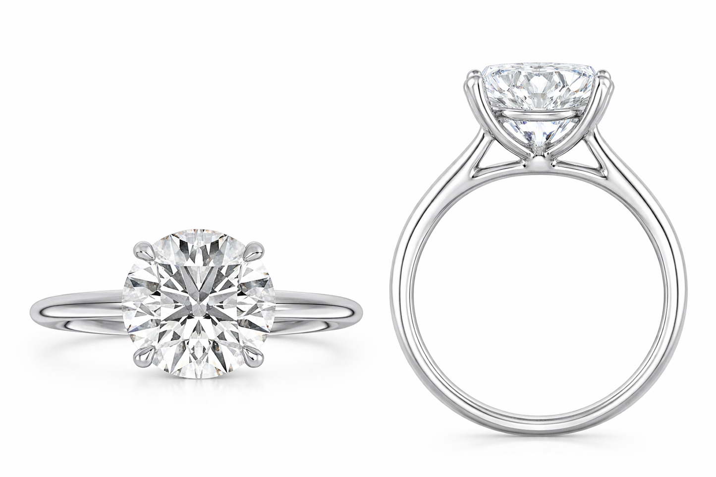 NEW: Engagement Ring 3.00 ctw Solitaire 14K gold ring