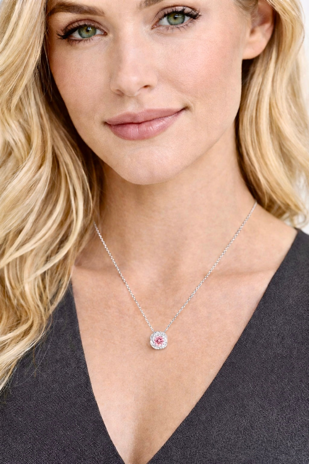 NEW: 'Stellar Rose" Lab Pink Diamond Pendant 1.75 ctw