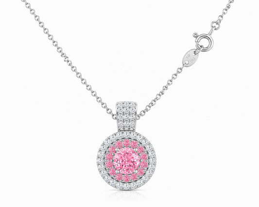 NEW: "The Enchantress" 2.20 ctw Pink Diamond Pendant 14K