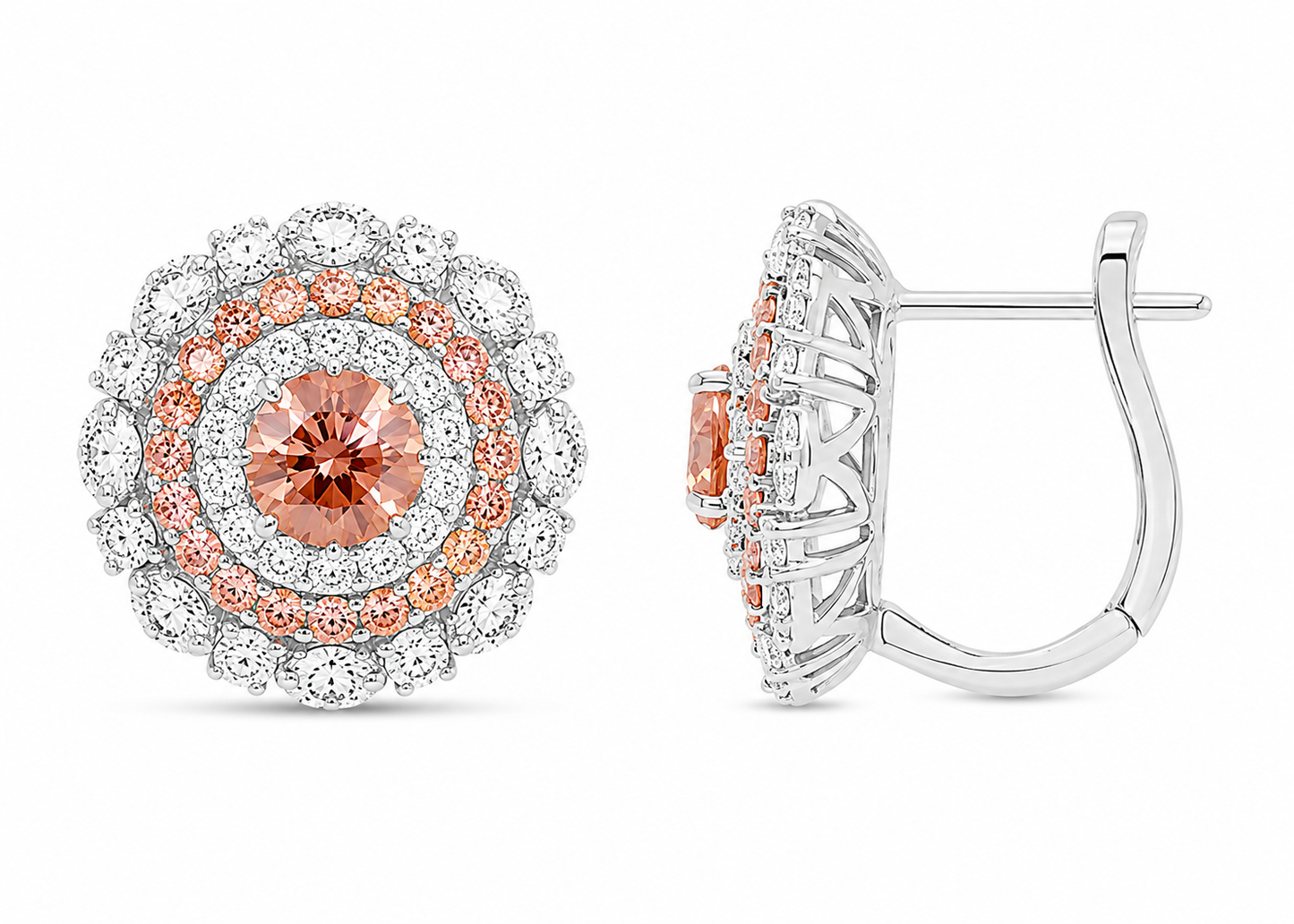 NEW: The Siren 5.52 ctw Pink DiamondsEarrings 14K