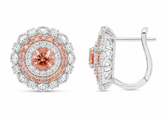 NEW: The Siren 5.52 ctw Pink DiamondsEarrings 14K