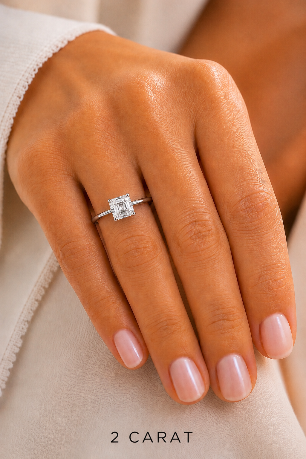 NEW: Engagement Ring 2.00 ctw Asscher Cut 14K gold