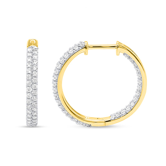 NEW: Diamond Dreams 1.00 ctw diamond hoops