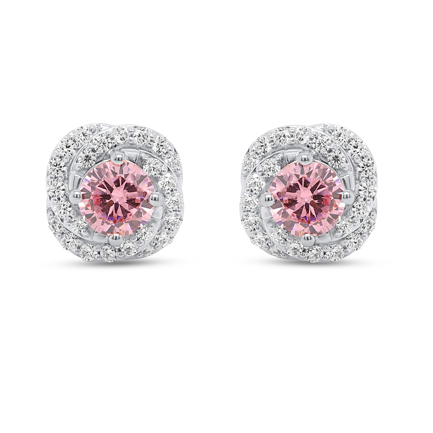 NEW: "Stellar Rose" 1.50 ctw Lab Pink Diamond Studs 14K