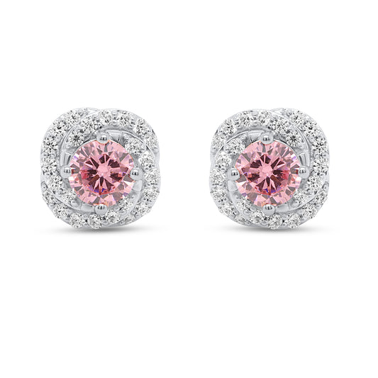 NEW: "Stellar Rose" 1.50 ctw Lab Pink Diamond Studs 14K