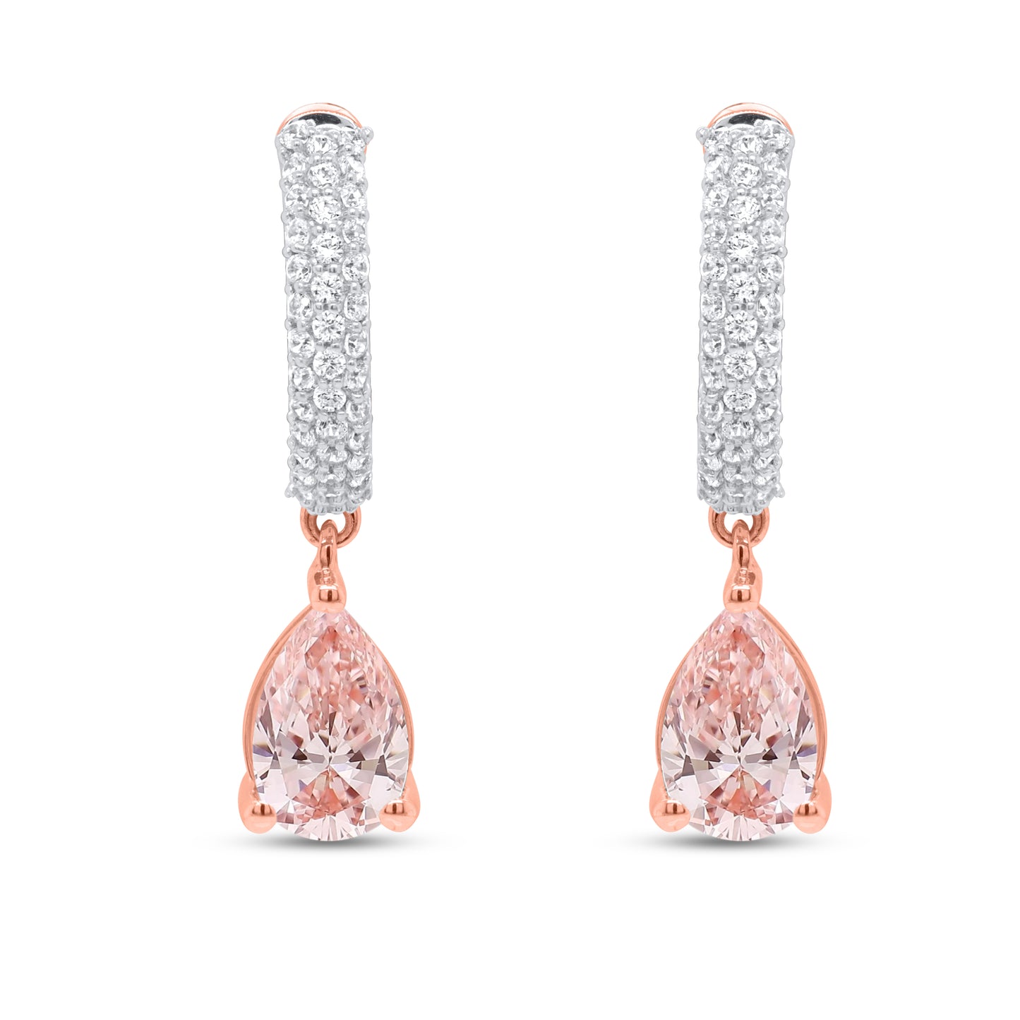 NEW: "The Muse"  2.50 ctw Lab Pink Diamond Earrings 14K