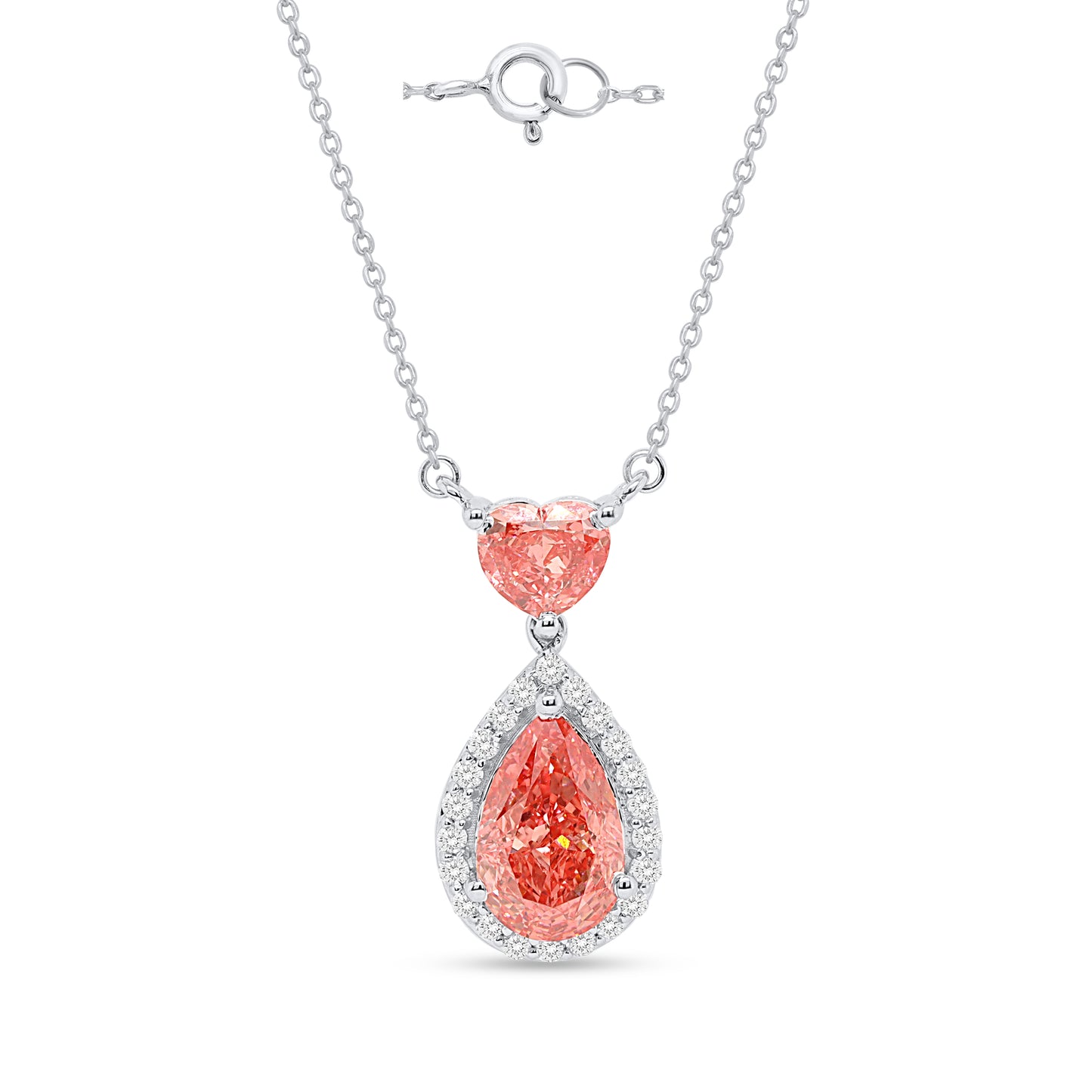 APHRODITE: Pink Diamond 3.87 ctw 14Kt Necklace