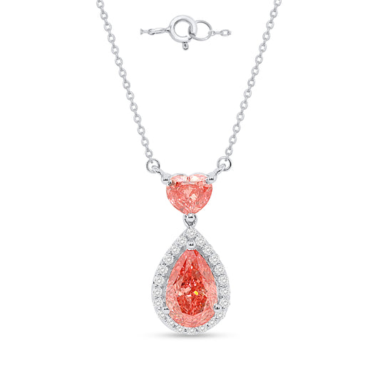 APHRODITE: Pink Diamond 3.87 ctw 14Kt Necklace